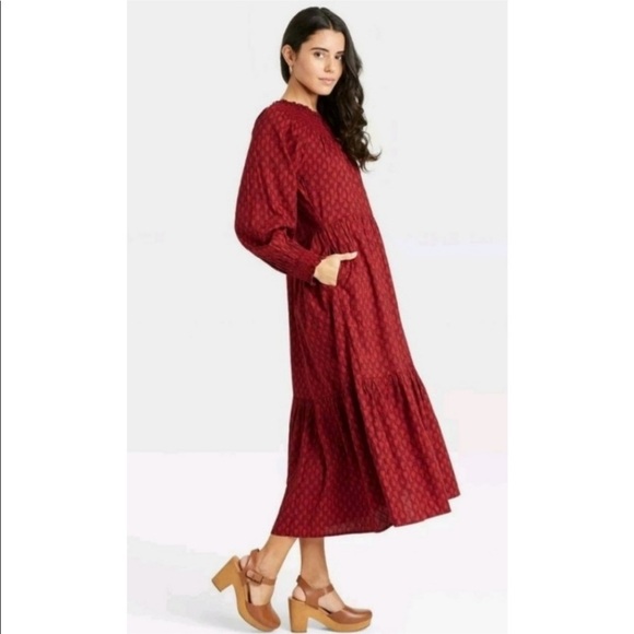 Universal Thread Dresses & Skirts - Universal Thread Burgundy Smocked Dress NWT